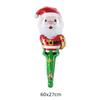 Gingerbread Man Santa Claus Foil Balloons Snowman Elk New Year Balloon  Party Decorations