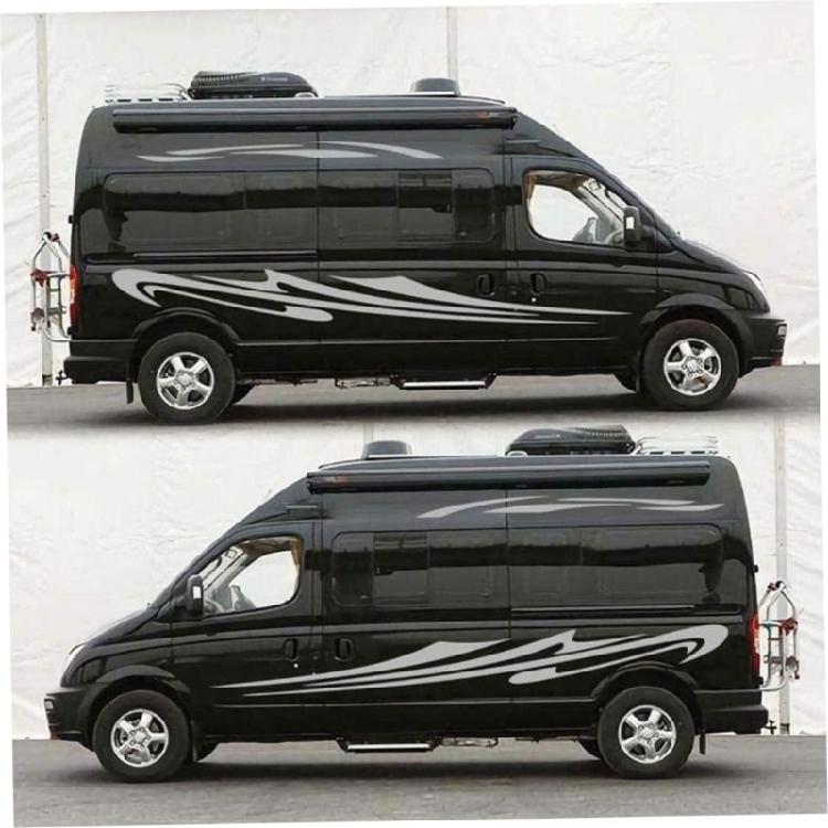 Versatile Car Side Stripes Sticker Scratch Resistant Eye Catching Campers  Side Stripes Sticker Set for Motorhome