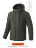 Unisex Smart Heated Winter Jacket with Hood - Rechargeable and Temperature-Controlled.