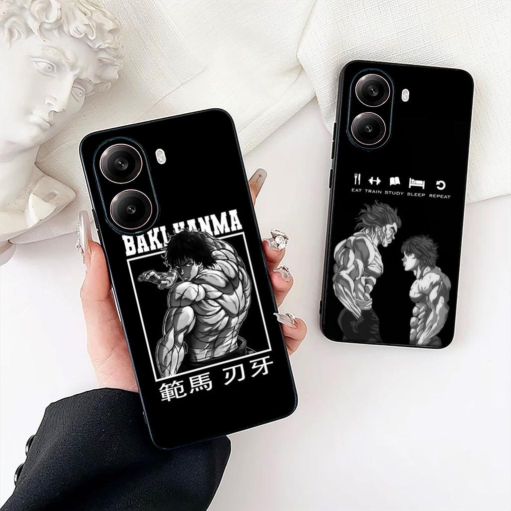 Hanma Baki Cartoon Protective Cover for Xiaomi Poco C85 C65 C75 X7 X6 M6 M8 F7 F8 Ultra F6 Pro Phone Case