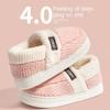 Fashion 2024 Winter Home Men Plush Slippers Indoor Outdoor Wear Soft Thick Bottom Cover Heel PVC Non-slip Warm Couples Cotton Slippers