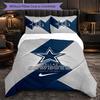 Dallas Cowboys Pattern Microfiber 3Pcs Bedding Set Decor Duvet Cover Set For Bedroom Home Use