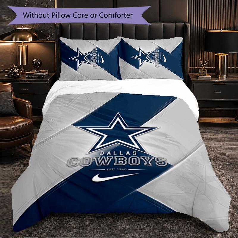 Dallas Cowboys Pattern Microfiber 3Pcs Bedding Set Decor Duvet Cover Set For Bedroom Home Use