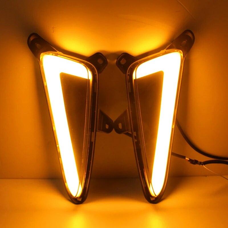 Світлодіодні денні ходові вогні для Toyota C-HR CHR 2016 2017 2018 Автомобільні аксесуари Водонепроникний ABS 12V DRL Декорація протитуманних фар