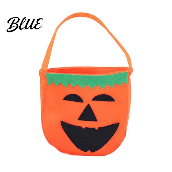 Reusable Pumpkin Candy Holders Halloween Felt Bag Ghost Skull Cat Owl Tote for Lightweight Trick or Treat Pails Kids Non Woven Handbag Party Favor