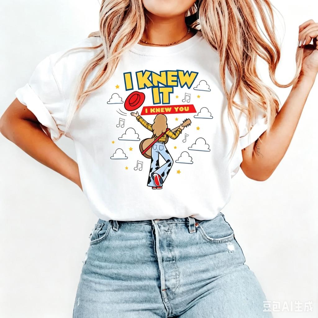 2026 Ts I Knew It I Knew You Tshirt Unisexs Unisexs Summer Cotton Clothing Fashion Oversize Shortsleeved Top Unisex Streetwear