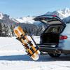 Klappbarer Ski- und Snowboardträger für die Anhängerkupplung, Passend für 50 mm Receiver, Trägt bis zu 6 Paar Ski oder 4 Snowboards, Verstellbarer, an der Anhängerkupplung montierbarer Träger für das Auto