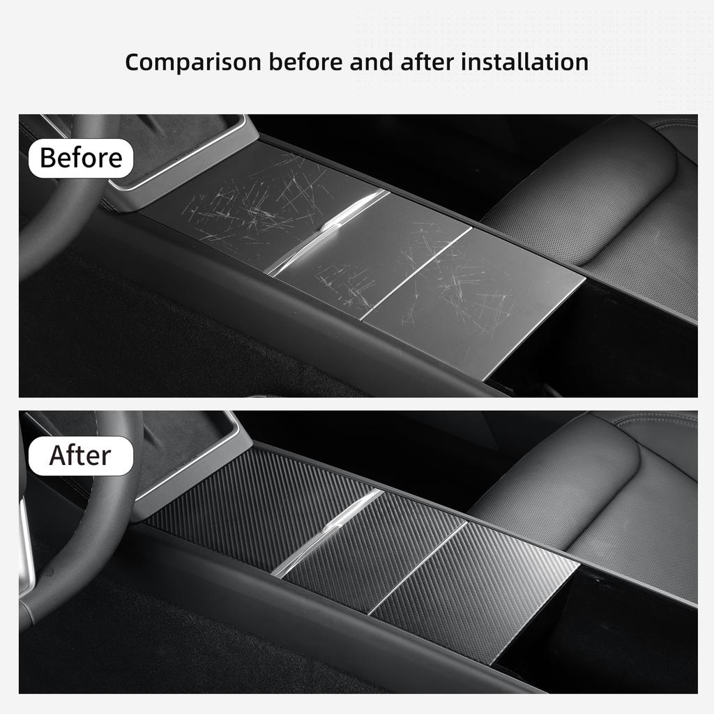 for Tesla Model Y Juniper 2026/Model 3 Highland 2026 Central Control Panel Protective Mats Accessories Console Protector Cover