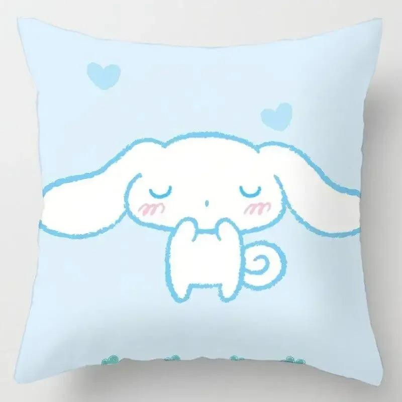 Japanese Style Cartoon Lumbar Pillow Cover Kawaii Sofa Cushion Home Decor