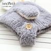 Winter Plush Baby Hat with Cute Cartoon Ears - Thickened Ear Protection for Boys and Girls