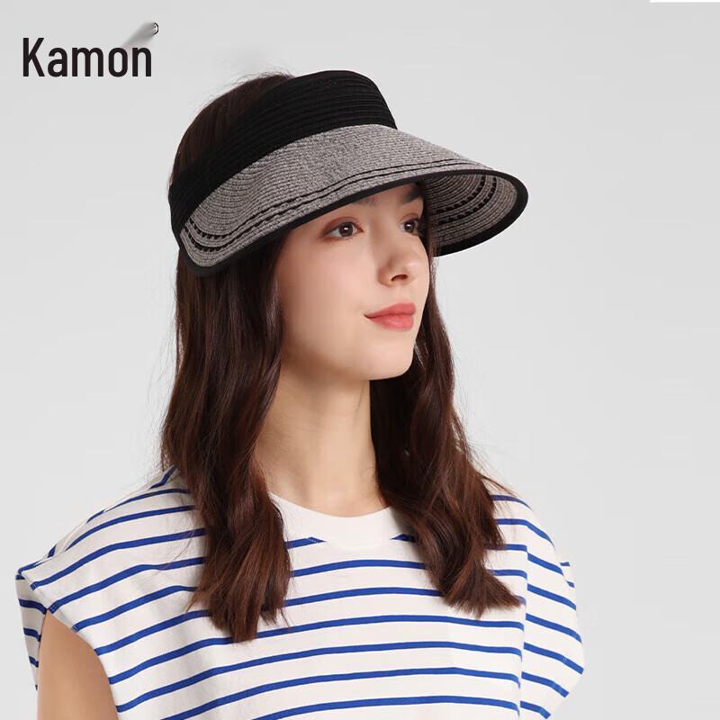Kenmont Women s Foldable Lace Visor Straw Hat KM-6062 55-60cm