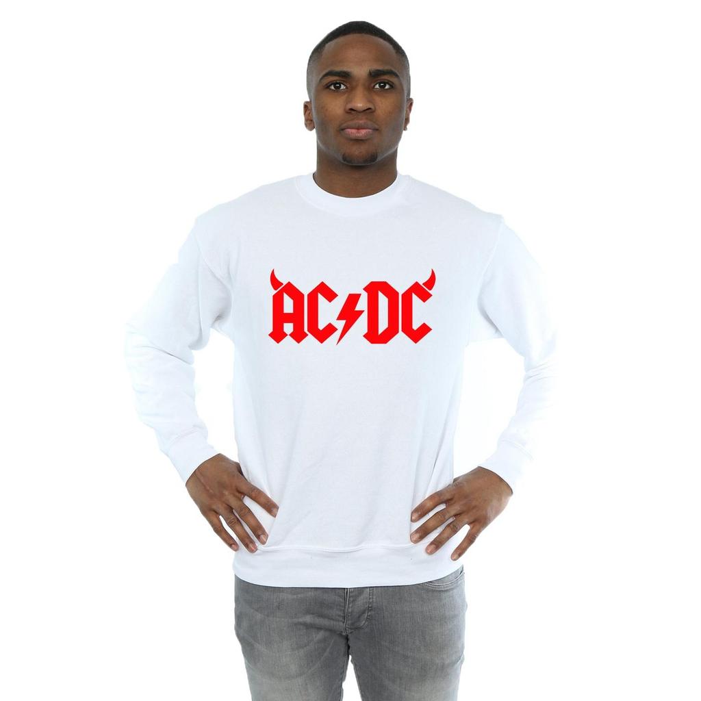 AC/DC Mens Horns Logo Sweatshirt