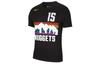 Men's Nike T Shirts Men's Black Crew Neck Moderate Straight Fit