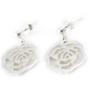 Les Trésors De Lily [I9778] - Silver 'Flora' Silver Earrings (rhodium-plated) - 20x13 Mm