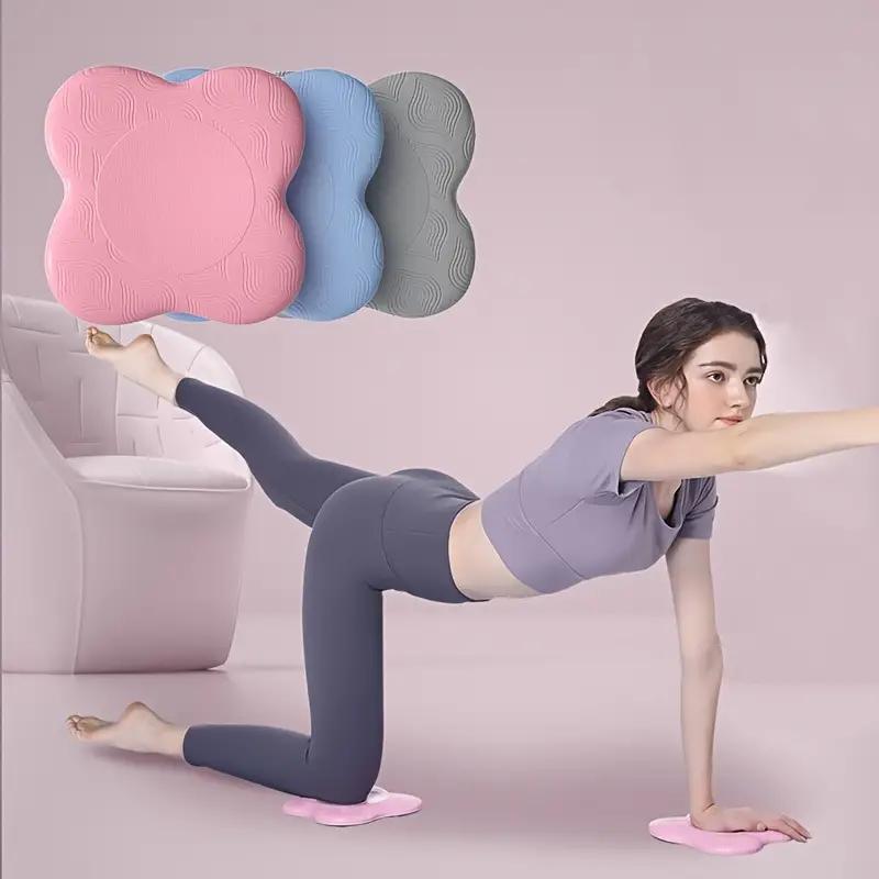 HaoRui 2pcs Portable EVA & PU Yoga Kneeling Pads Non-Slip Sports Safety for Kids and Unisex Flat Knee Elbow Joint Protection
