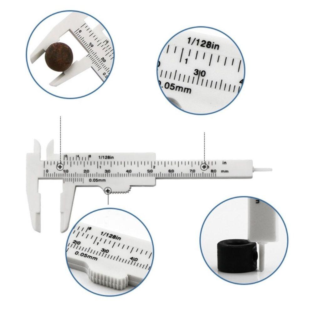 Tattoo Professional Eyebrow Measuring Ruler Measurement Tools Vernier Caliper Thrush Artifact