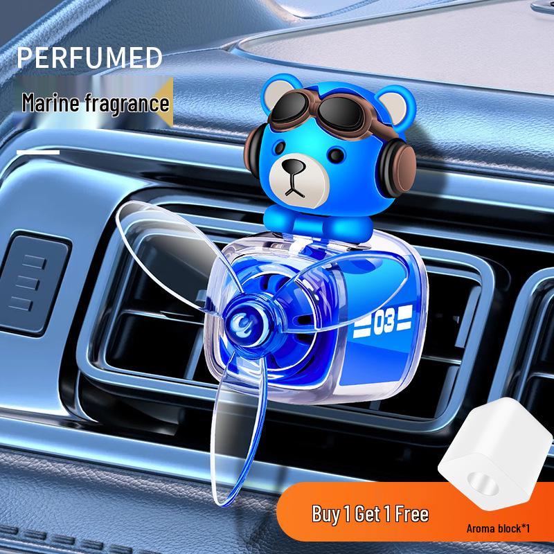 Bear Car Freshener Vent Perfume and Ornament Diffuser Fan