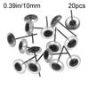 20/100Pcs 3/5/7 mm Black Eyes Dolls Glass Eyes Needle Felting Teddy Bears  Eyes Safety Eye Doll Puppet Toys Accessories