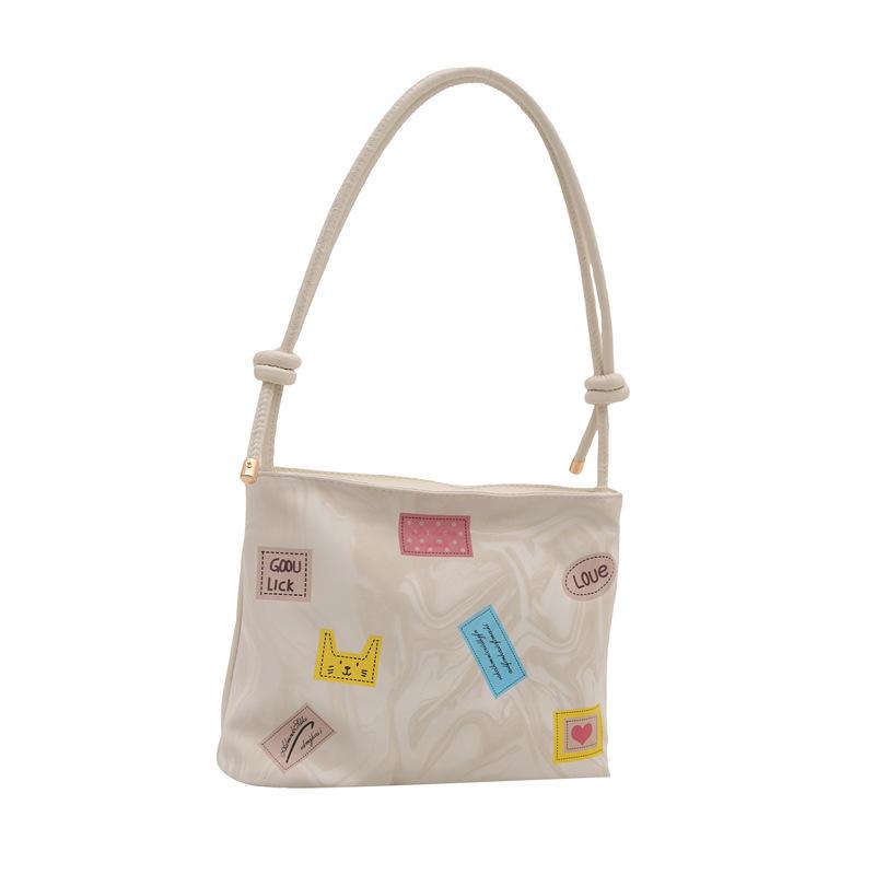 Casual texture 2025 summer new fashion trend design women's shoulder crossbody small square bag