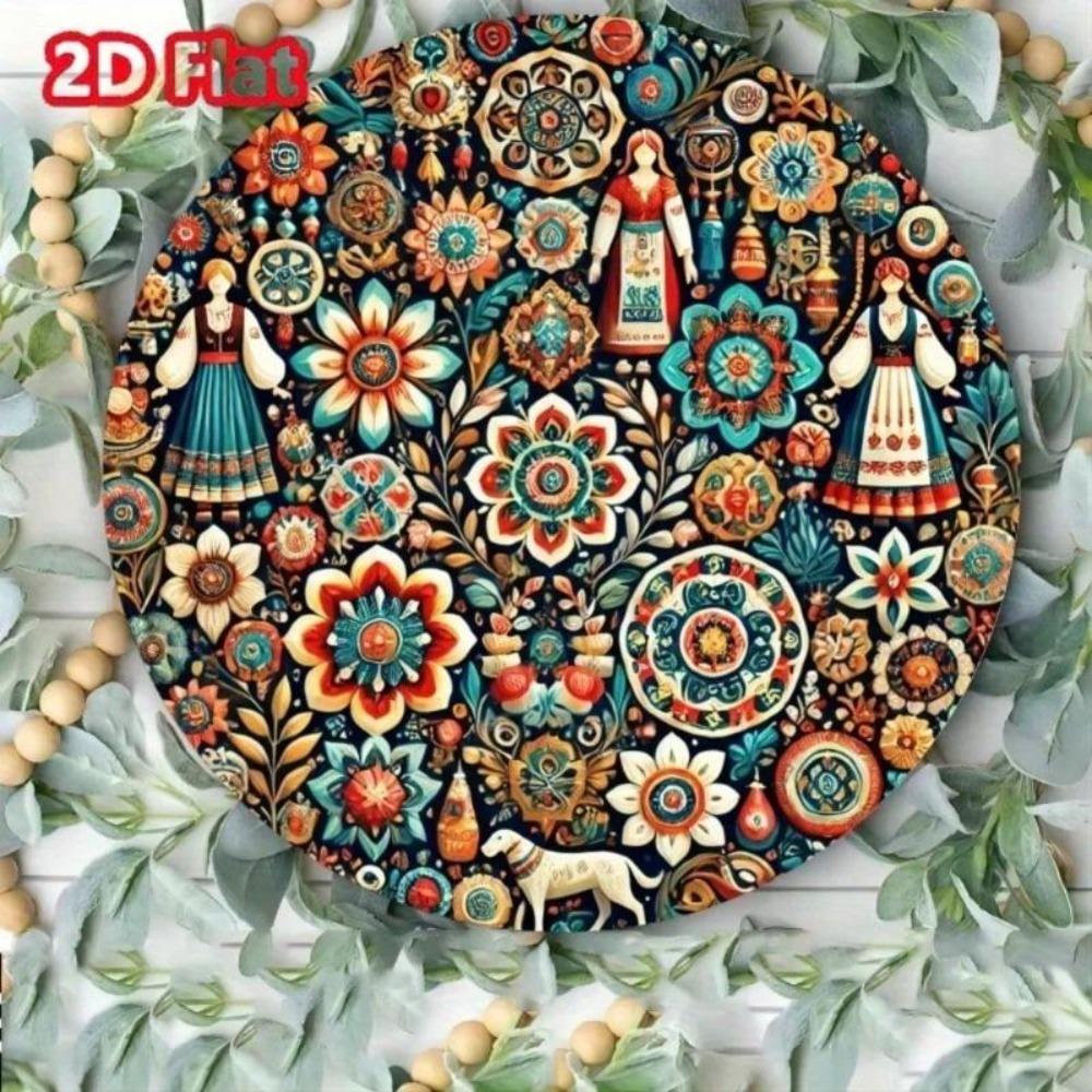 Traditional Russian Tin Art Paintings Unique Gift Folk Art Collection Home Decor
