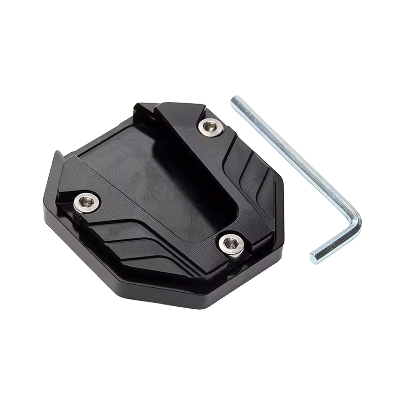 

Motorcycle Kickstand Pad - Heavy Duty - Enlarged Foot Base Extender Plate Motorcycle Accessory, Plate Support For , Touring & Sport Bikes one size