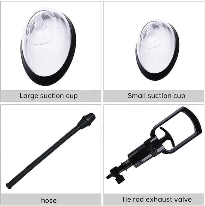 Vacuum Suction Massager & Breast Pump: Female Masturbator & Vaginal Tightener