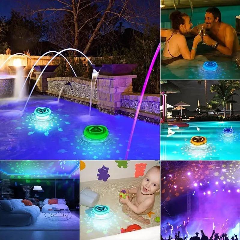LED Wasserdichte Badewannenleuchte RGB Bunte Schwimmbad Dekoration Lichter Kleiner Fisch Projektion Badelicht Projektor Geschenke