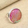 Orange Australian Triplet Opal Gemstone 925 Sterling Silver Handmade Ring Gift Jewelry