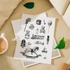Kids Toy Theme Clear Stamps Background Silicone Stamp for Card Making Scrapbooking Journal Planner Album Decoration