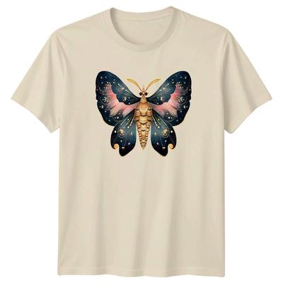 Mystical Butterfly Elegant Gold Indigo T-Shirt Butterfly Nature Birthday Gift