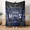 Sacramento Kings Print Flanelldecke Hohe Qualität Warm Gemütlich Decke für Alle Jahreszeiten Perfekt für Geschenke Heimdekoration