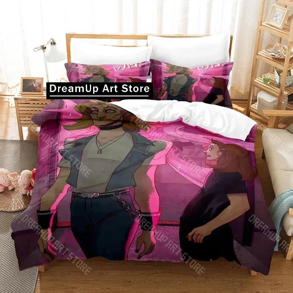 

3D Print Metal Family Anime Game Fashion Bedding Set Single Twin Full Queen King Size Bed Set Adult Kid Bedroom Duvetcover Sets EU Single 90x200cm