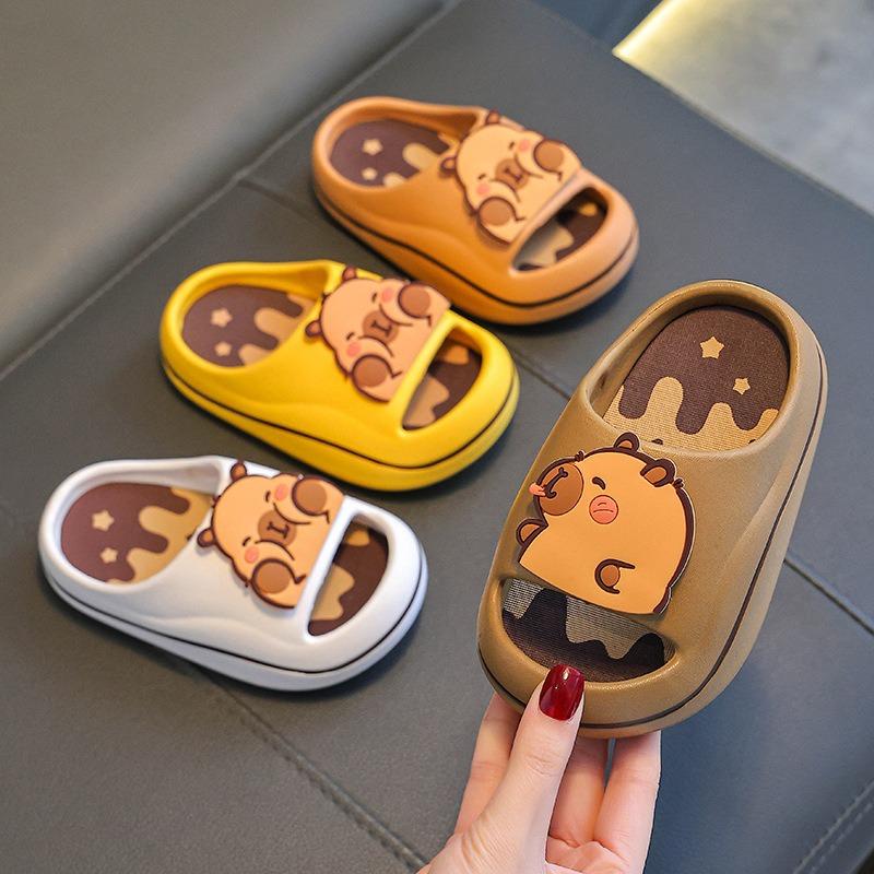 Pantofole Capibara Bambini Sandali da Bagno Ragazza Ragazzo Estate Antiscivolo Pantofole Cartone Animato Resilienza Piattaforma Rotante Pantofola Bambino
