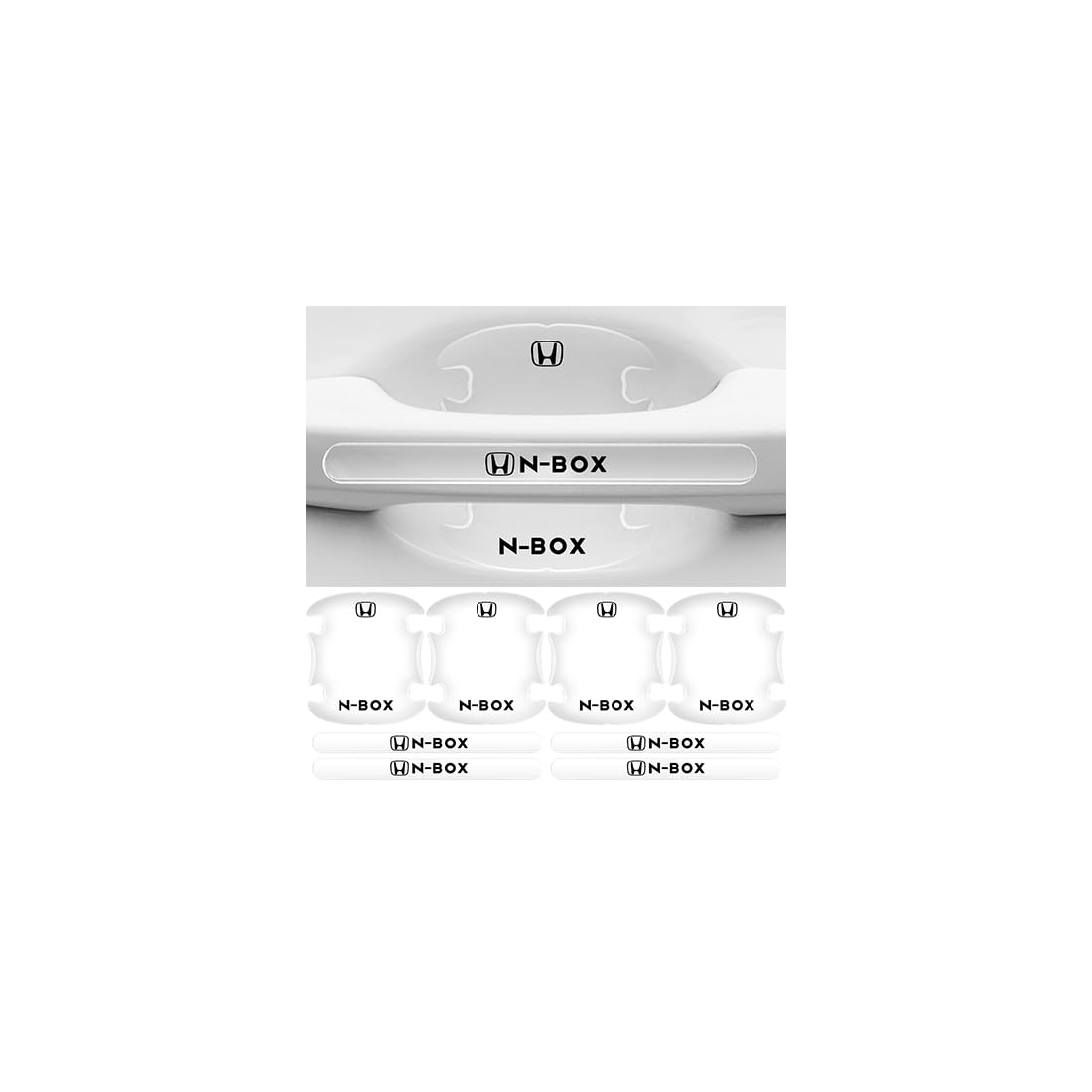 

TANAMACHI Car Door Handle Protector, Scratch, Hide, Seal, Protective Film, Accessories, Parts, Exterior, 8 Pieces (N-BOX)