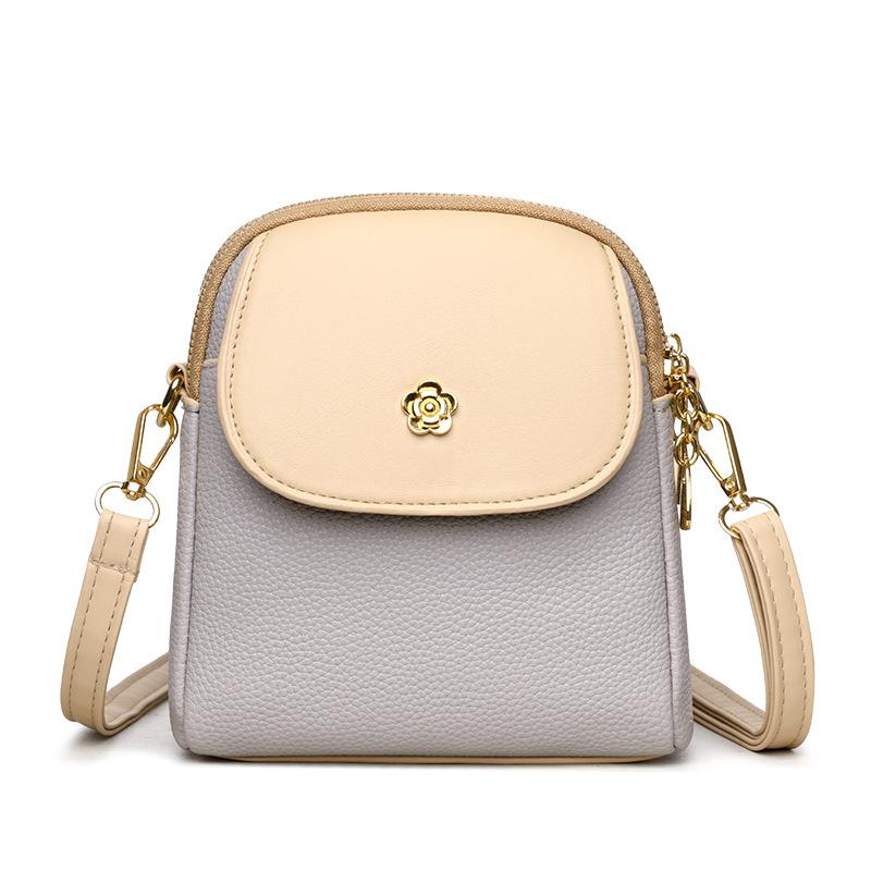 Crossbody bag leather mobile phone bag