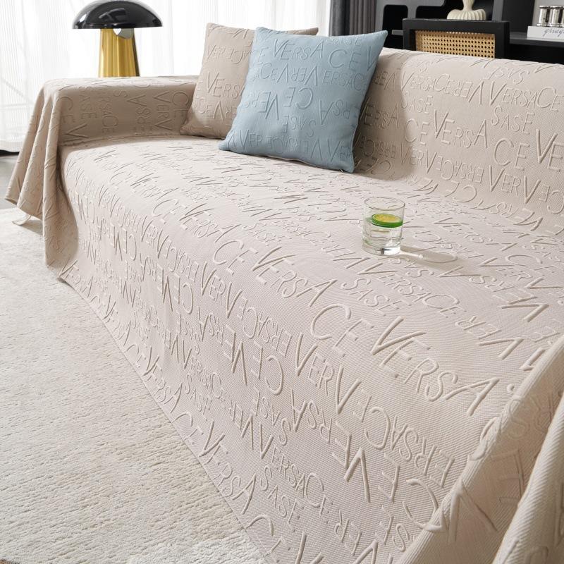 

Летнее прохладное ощущение ледяного шелка, английское диванное полотенце, Нескользящий пылезащитный чехол для дивана, цельный чехол для дивана для гостиной, дышащая ткань 180*130