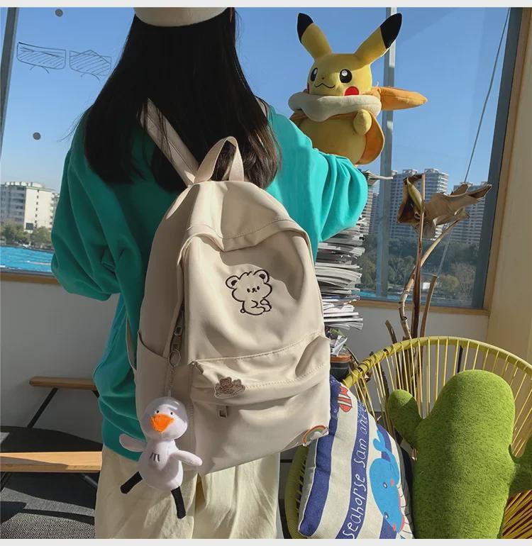 Trendy 2023 Junior High School Girl's Backpack - Simple and Stylish, Perfect for Middle Schoolers