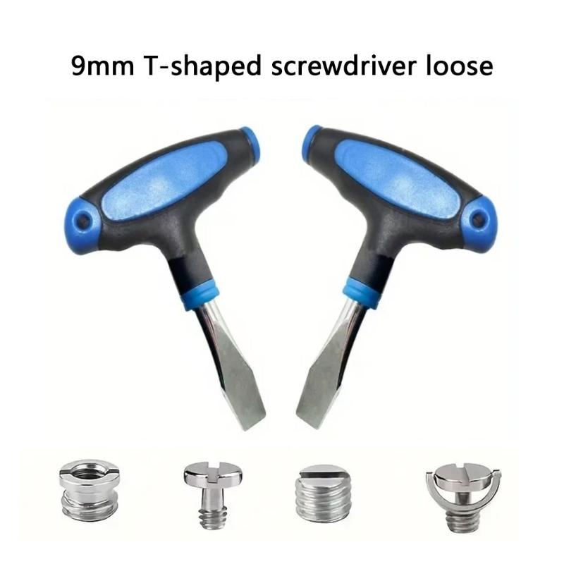 T Handle Slotted Screwdriver Set Steel Construction With Anti Slip Ergonomic Design For DIY Projects And Equipment Maintenance