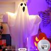 2Pcs Haunting LED Specter Hangings Ornament for Halloween Glowing Specter for Chilling Outdoor Lawns and Garden Display