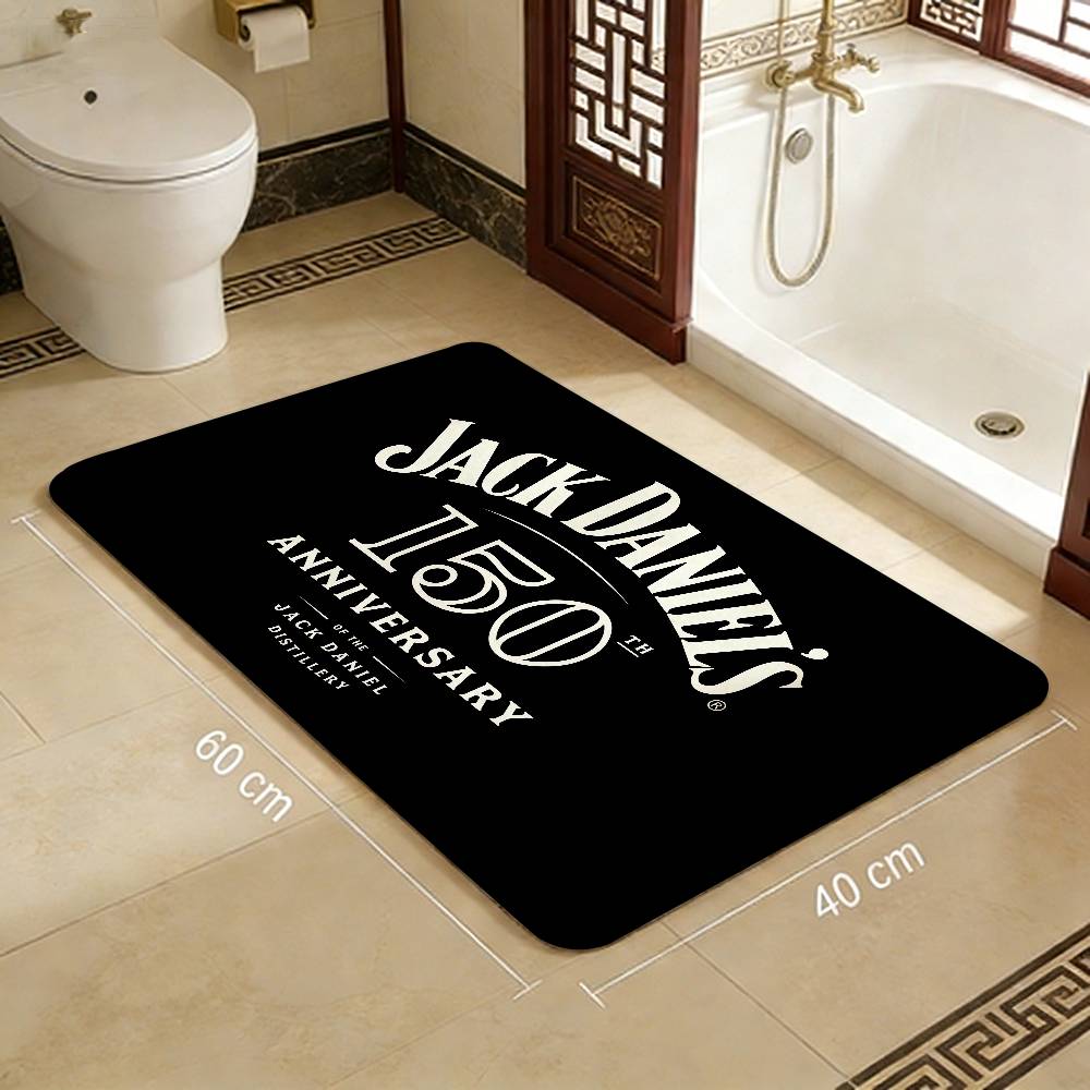 Tappeto da corridoio lavabile antiscivolo con motivo Jack-Daniels Whisky Tappeto per area divani e poltrone del soggiorno Tappetino per ingresso cucina Tappeto da area