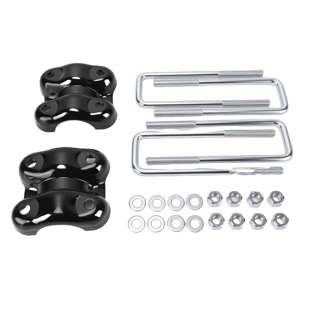 Rear Axle U Bolts and Plates Kit 15592585 15592586 Replacement for Blazer C1500 K1500 Silverado 1500 Tahoe