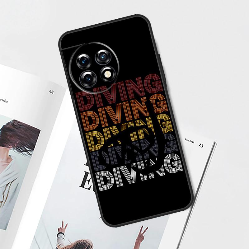 Scuba Diver Diving Case For OnePlus Nord 5 CE 2 3 4 Lite N20 N30 OnePlus 13T 13R 12R 9 10 Pro 11 12 13 15 Cover