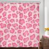 Retro Orange Floral Mushroom Shower Curtain 70s Rustic Vintage Yellow Abstract Aesthetics Poppy Flowers Mid Century Plants