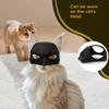Bat Superhero Cat Mask, Black Bat Cat Cosplay Mask, Lightweight Half Face Cat Mask with Ear Holes for Photos Holiday Parties Video Shoots