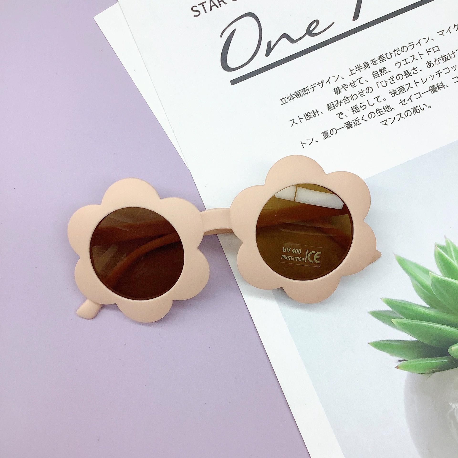 

New Sun Flower Kids Sunglasses UV400 for Boy Girls Toddler Lovely Baby Sun Glasses Round Cute Children Outdoor Eyewear