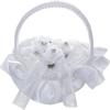 4.33x3.94in. Ring Pillow Heart Shape Flower Basket Romantic Wedding Ring Pillow  Wedding Ceremony