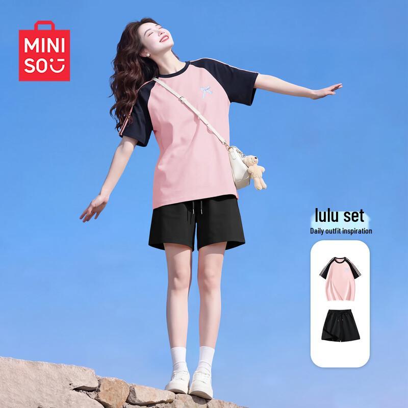 

MINISO Women s Casual Summer Shorts Set S