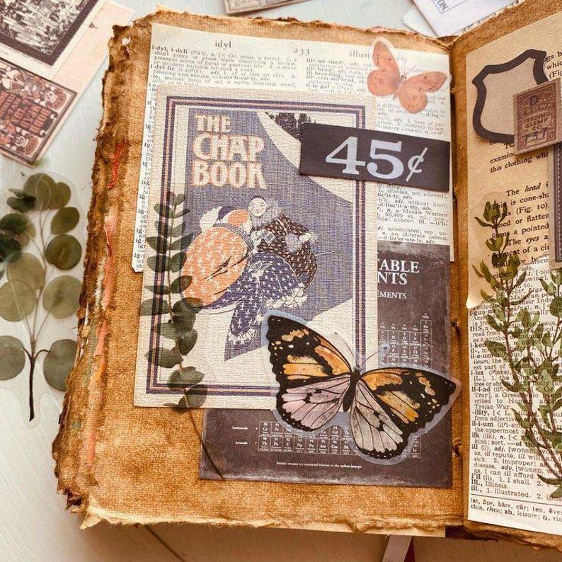 Celestial Sun & moon Handmade vintage leather journal • Deckle edge paper, Blank spell book of shadows grimoire journal, gift for him her