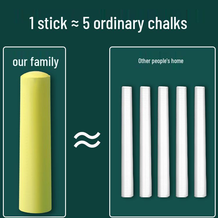 Extra Large Dustless Colored Chalk for Children's Drawing Boards