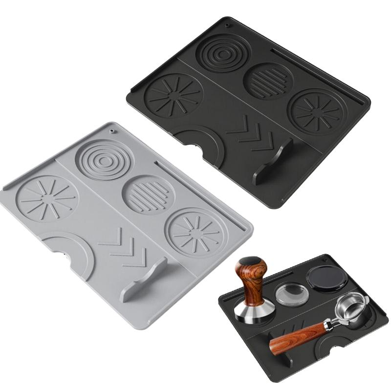 Tappetino per Pressino Espresso, Tappetino in Silicone per Pressino da Caffè, Stazione di Pressatura Espresso Antiscivolo Accessorio per Espresso Tappetino da Caffè